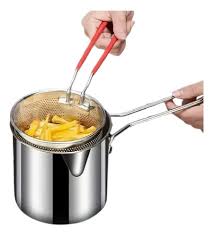 Miniatura 1 de Olla Freidora De Acero Inoxidable+Cest..